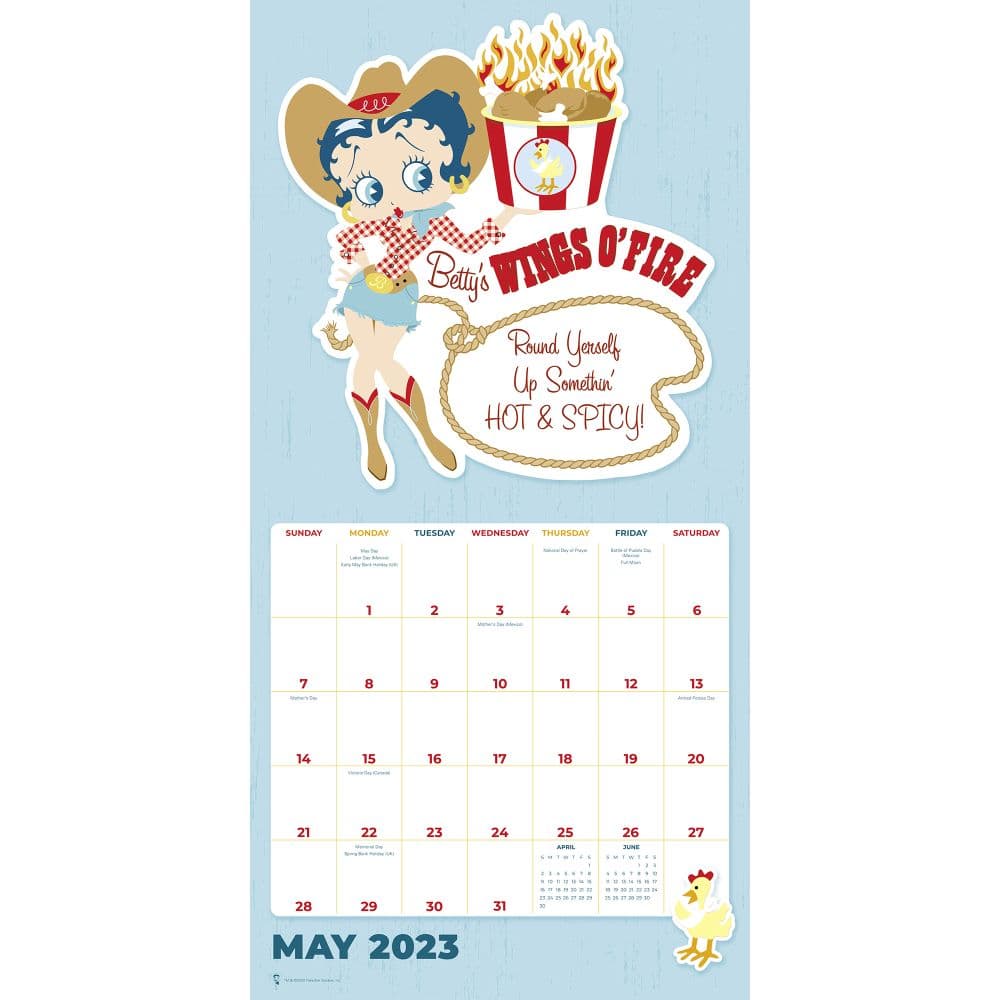 Betty Boop 2023 Wall Calendar 2023 Holidays