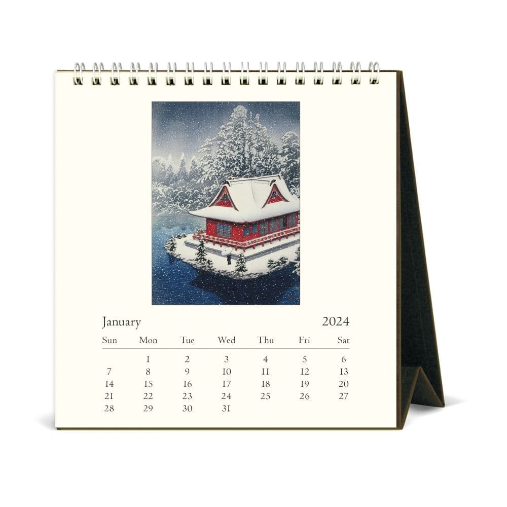 Japanese Woodblocks Art 2024 Easel Desk Calendar Second Alternate Image width=&quot;1000&quot; height=&quot;1000&quot;