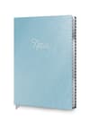 image Metallic Glacier Blue Med Scalloped Edge Journal Main Image