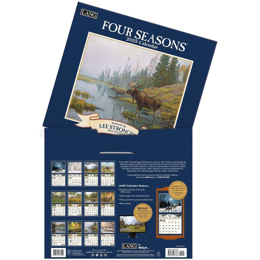 Four Seasons by Lee Stroncek 2025 Wall Calendar Sixth Alternate Image width=&quot;1000&quot; height=&quot;1000&quot;