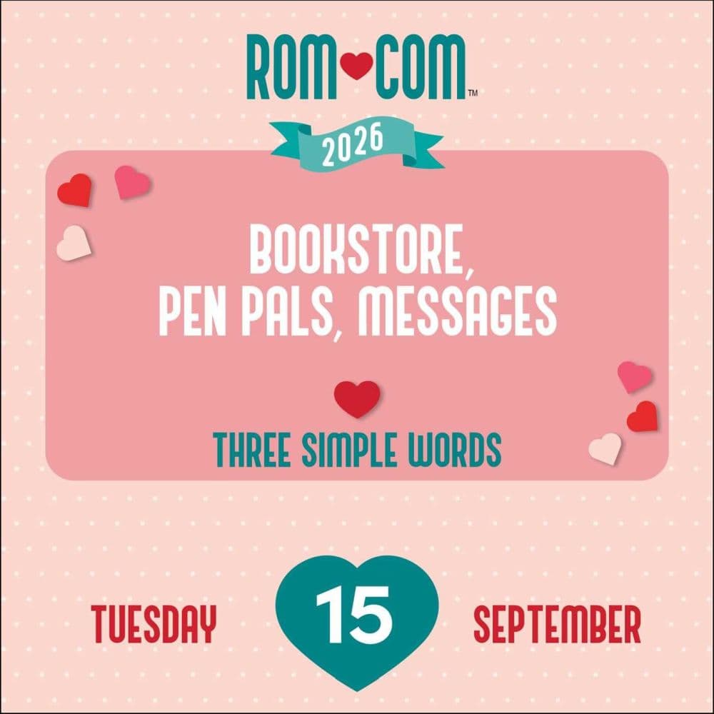 Rom Com Trivia 2026 Desk Calendar Fifth alternate Image
