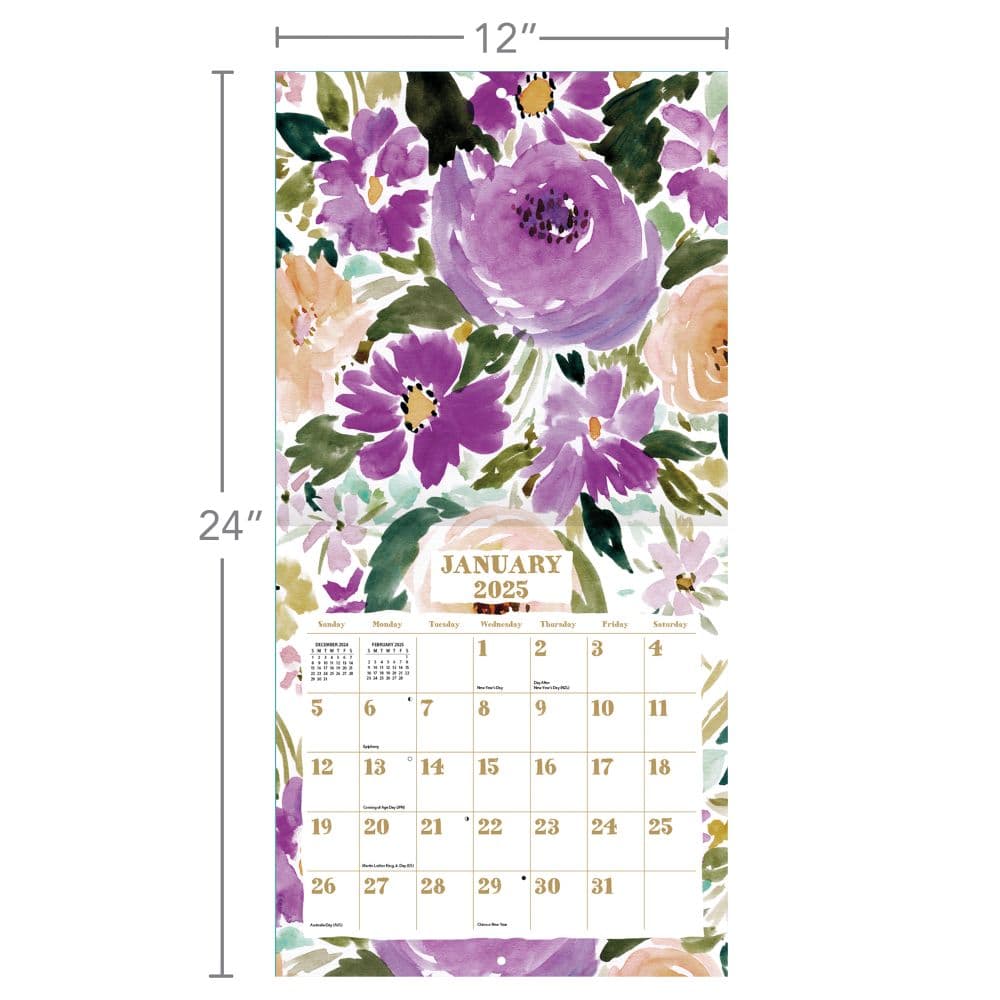 Grow Wild by Barbra Ignatiev 2025 Wall Calendar Fourth Alternate Image width="1000" height="1000"