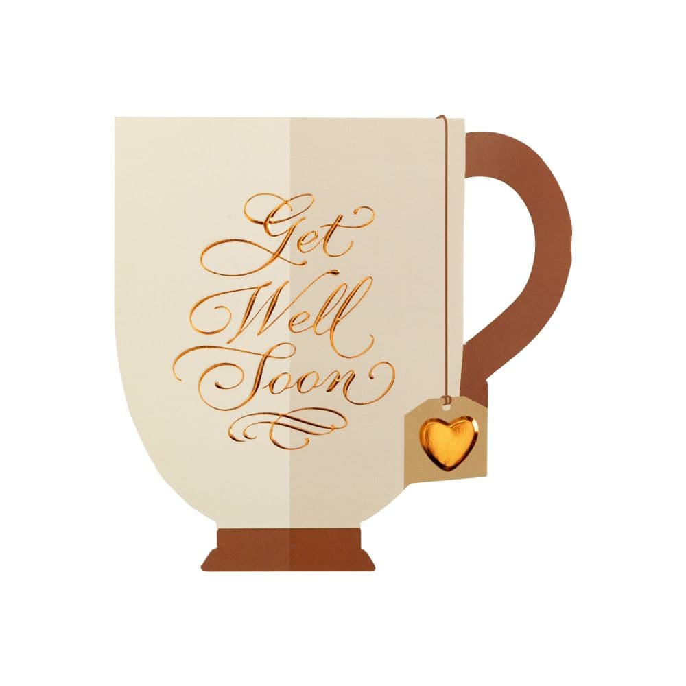 Die Cut Tea Cup Get Well Card First Alternate Image width="1000" height="1000"