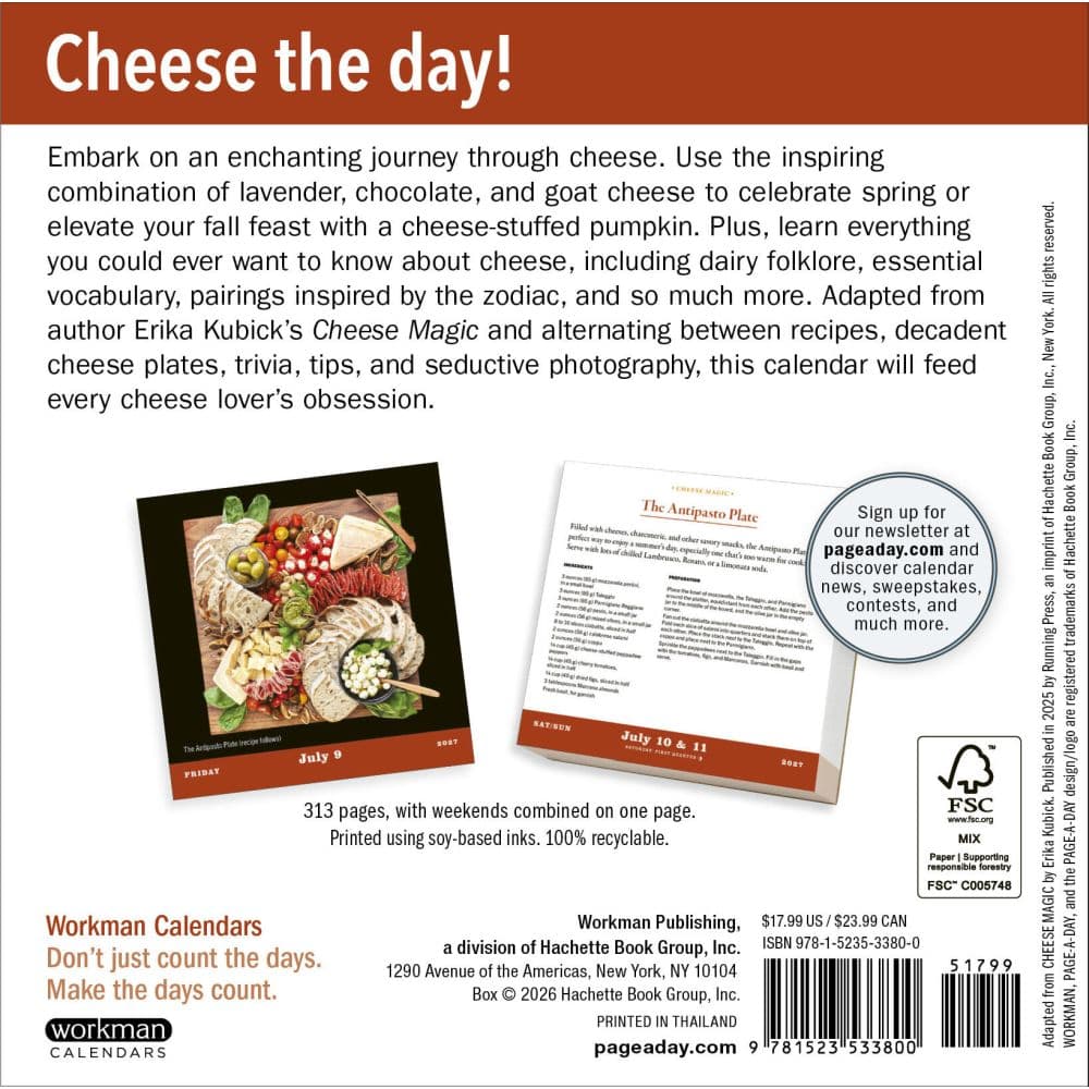 Cheese Magic 2027 Page-A-Day Desk Calendar First Alternate Image