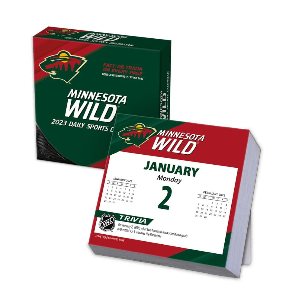 Minnesota Wild 2023 Desk Calendar - Calendars.com