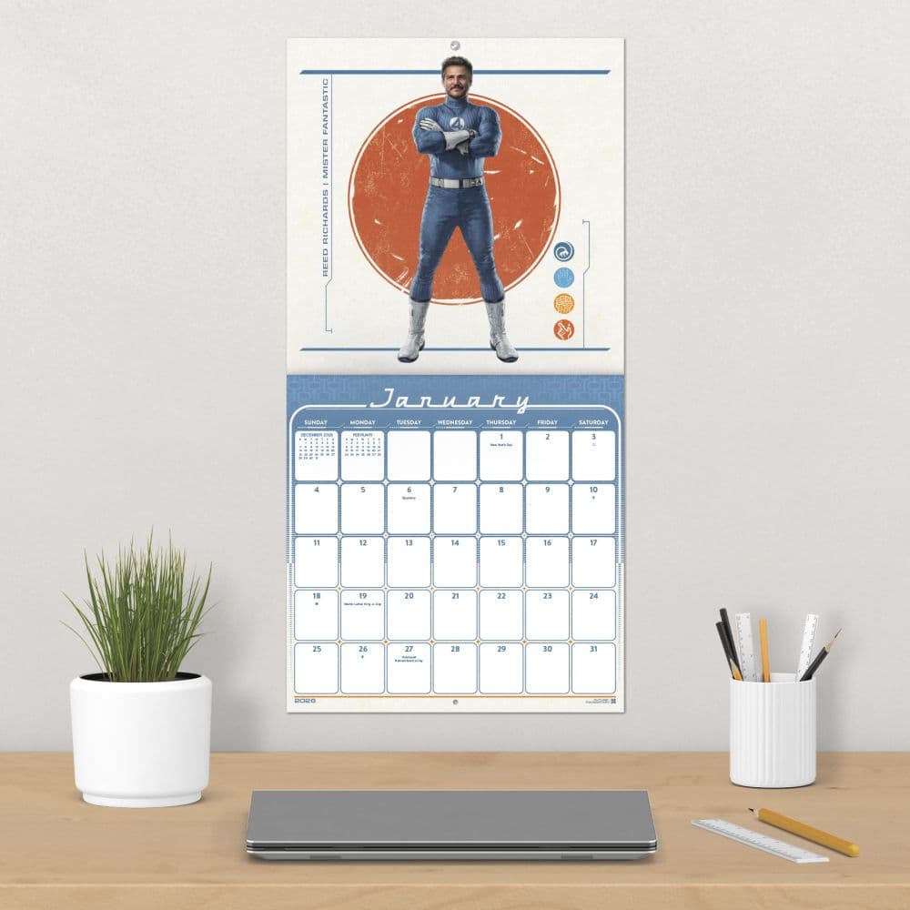 Fantastic Four 2026 Wall Calendar Fourth Alternate Image