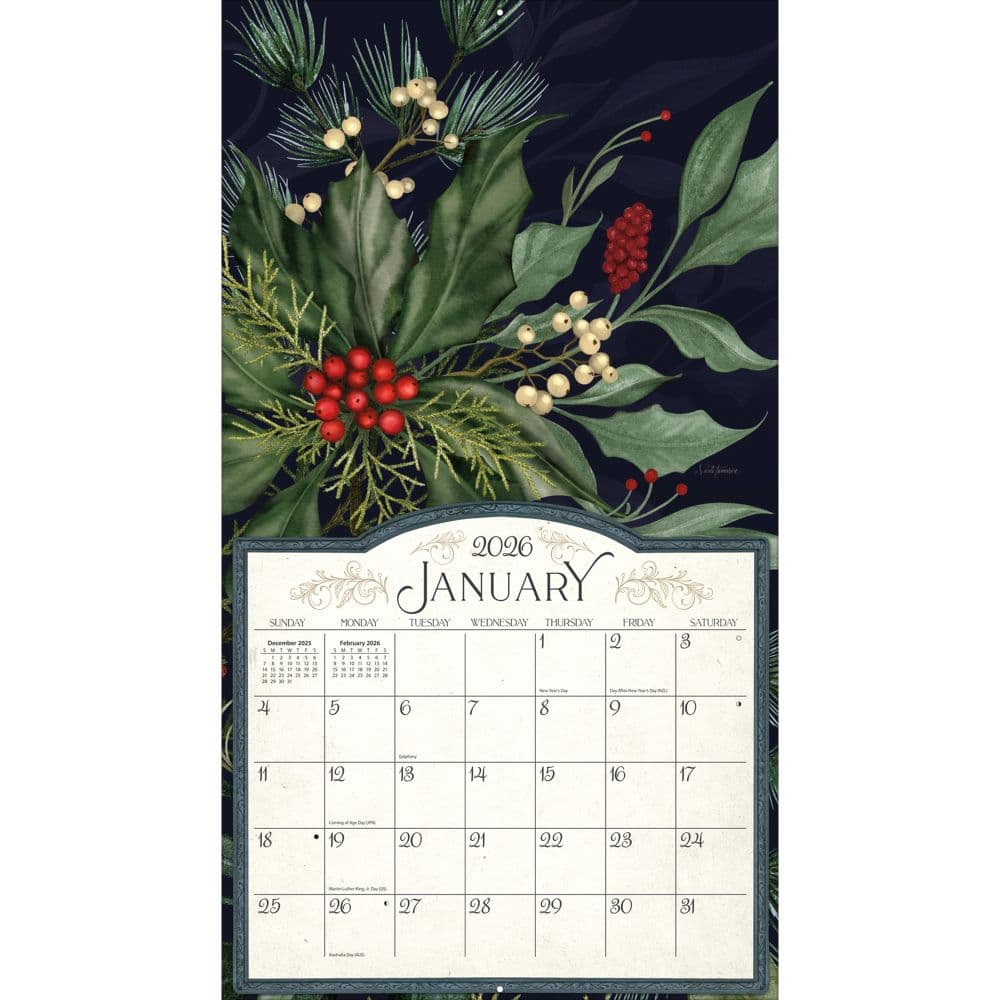 Midnight Garden 2026 Wall Calendar by Nicole Tamarin_ALT1