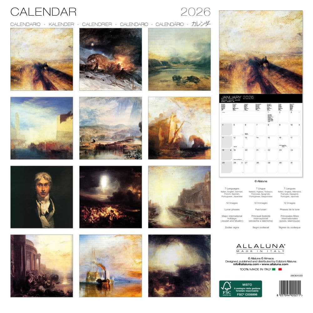 Turner 2026 Wall Calendar First Alternate Image