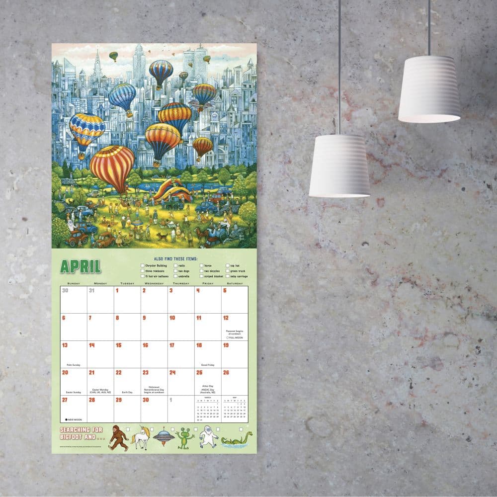 Searching For Bigfoot 2025 Wall Calendar Fourth Alternate Image width=&quot;1000&quot; height=&quot;1000&quot;
