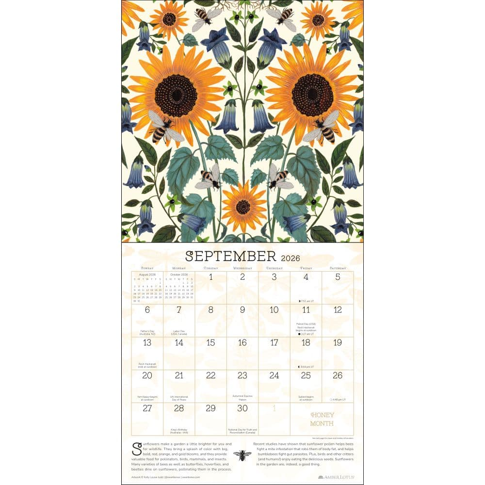 Praise for the Pollinators 2026 Wall Calendar Second Alternate Image