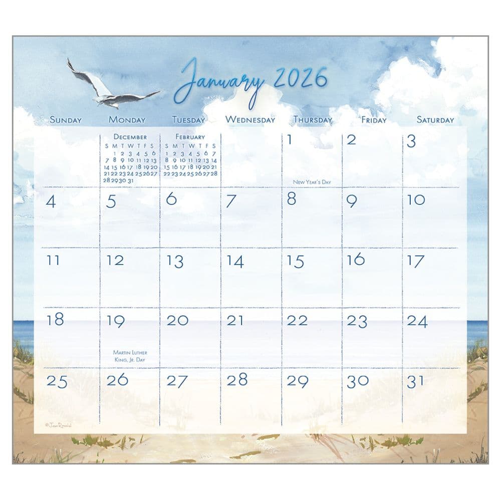 By The Sea by John Rossini 2026 Wall Calendar Third Alternate Image