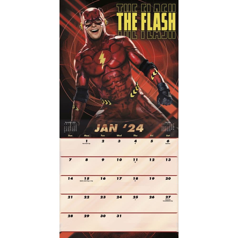 The Flash 2024 Wall Calendar Alt2