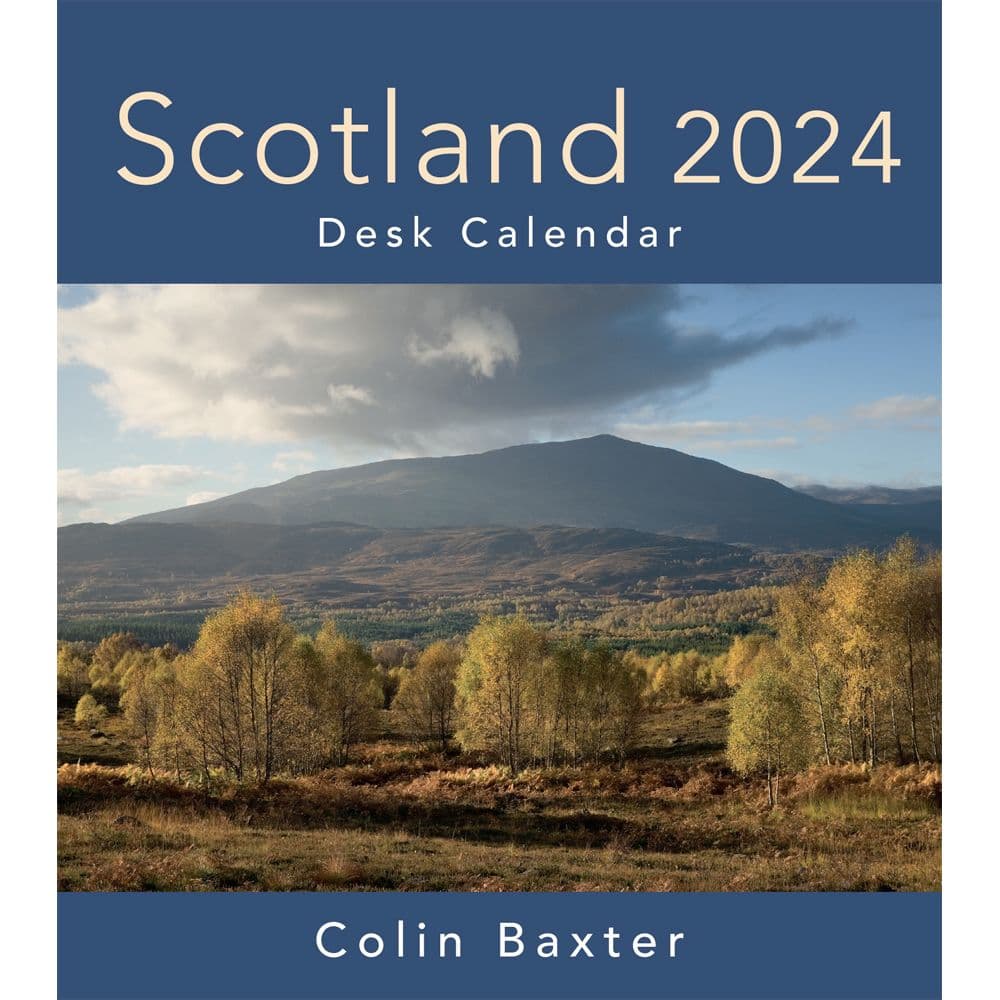 Scotland Desk Diary 2024 Wall Calendar