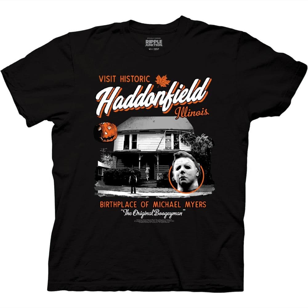 Halloween Visit Haddonfield Unisex T-Shirt shirt only