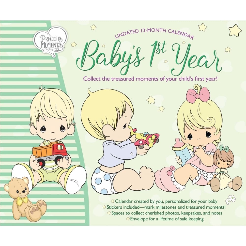 Babys 1st Yr Precious Moments Wall Calendar Calendars com