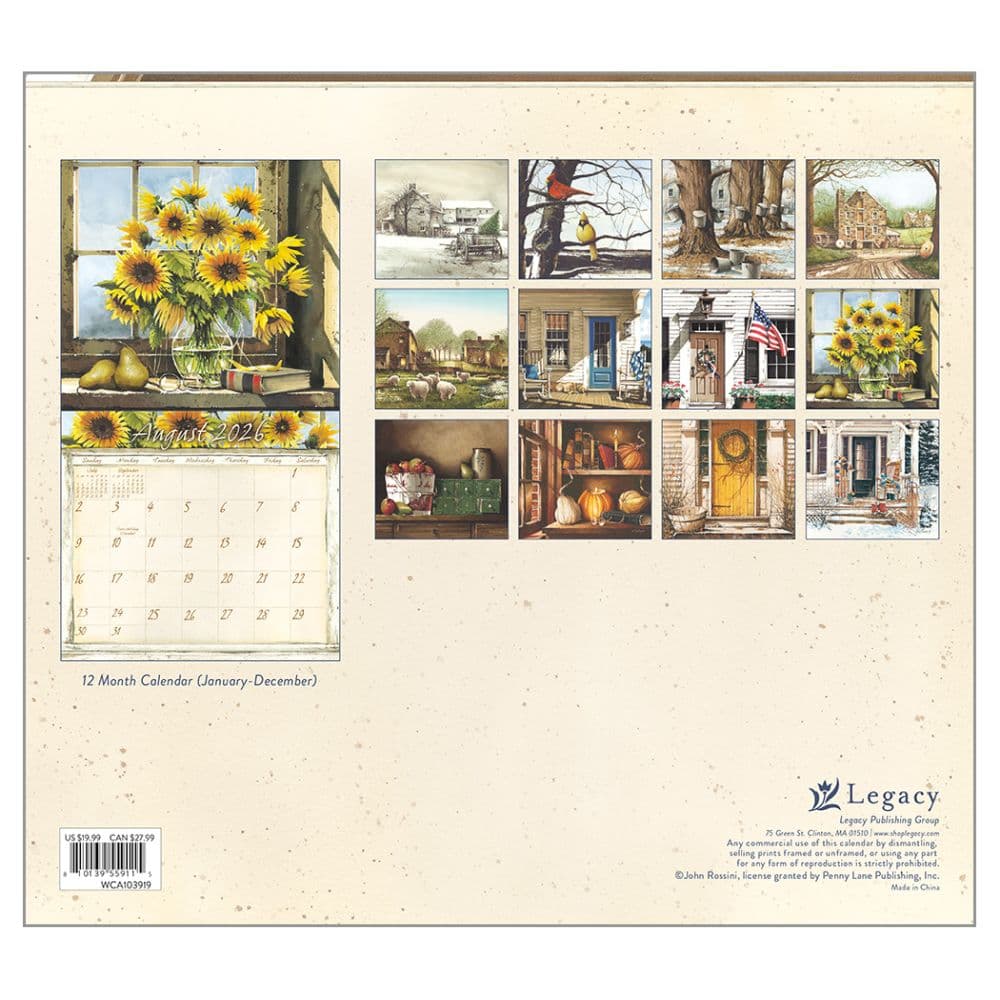 Life Itself by John Rossini 2026 Wall Calendar First Alternate Image
