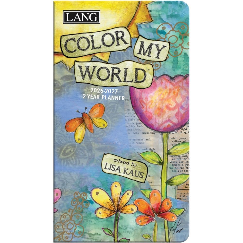 Color My World 2 Year 2026 Pocket Planner Main Image