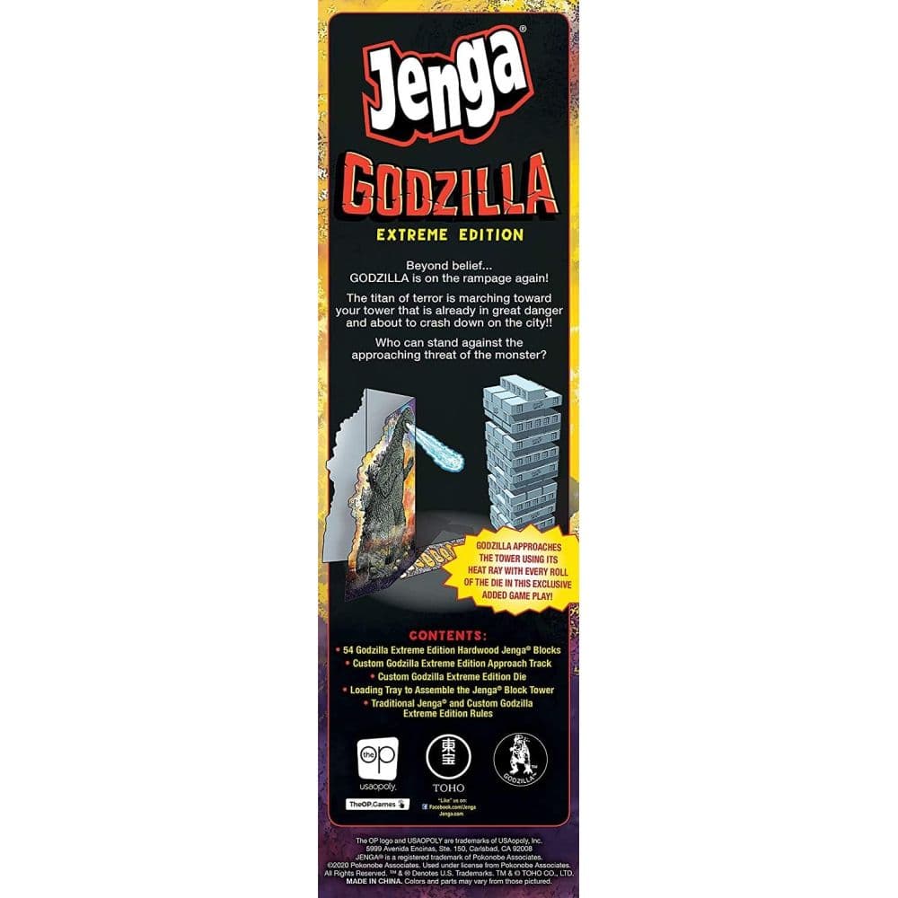Jenga Godzilla Extreme Edition Game First Alternate Image