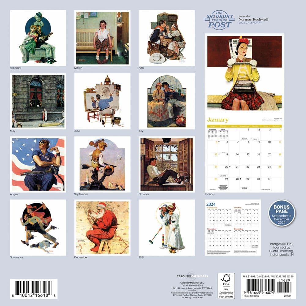 Rockwell 2025 Wall Calendar First Alternate Image width="1000" height="1000"