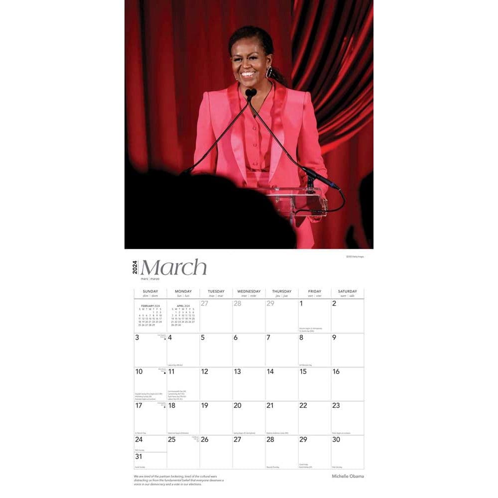 Michelle Obama 2024 Wall Calendar Alternate Image 2