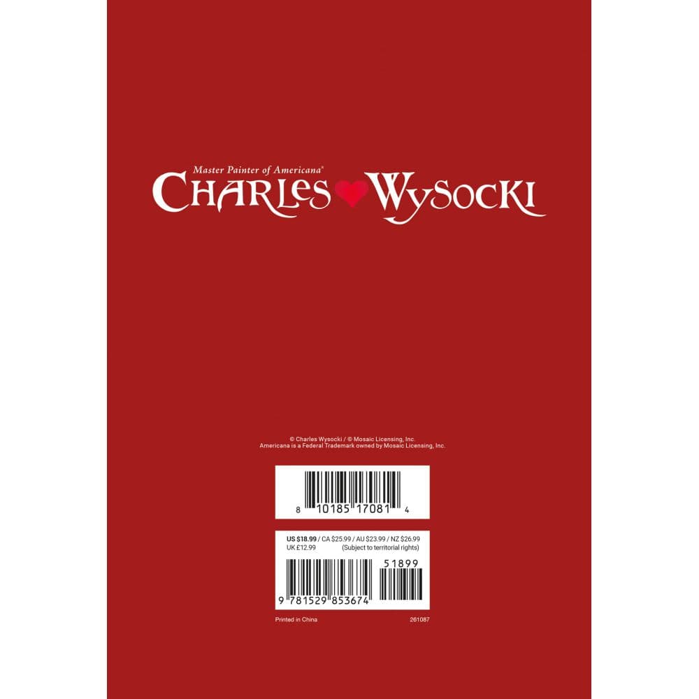 Wysocki Americana 2026 Weekly Planner First Alternate Image