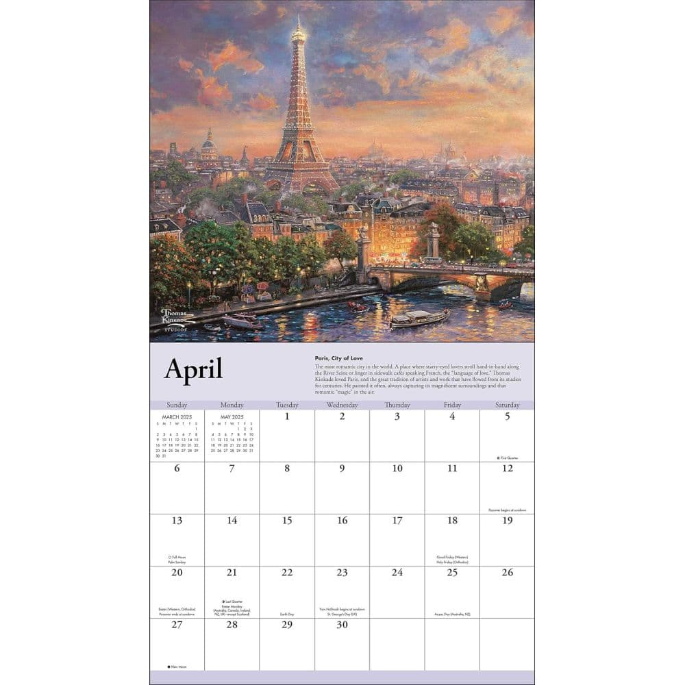 Kinkade Travels Deluxe 2025 Wall Calendar First Alternate Image width=&quot;1000&quot; height=&quot;1000&quot;