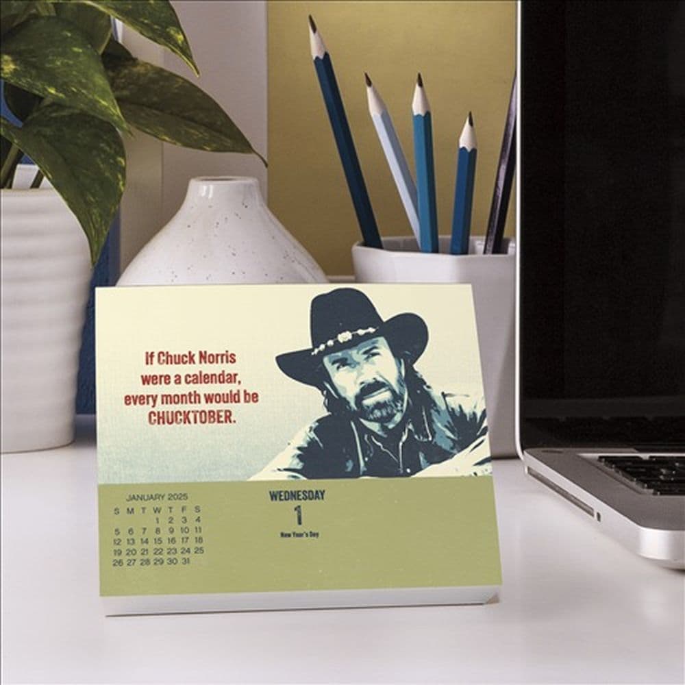 Chuck Norris 2025 Desk Calendar Ninth Alternate Image