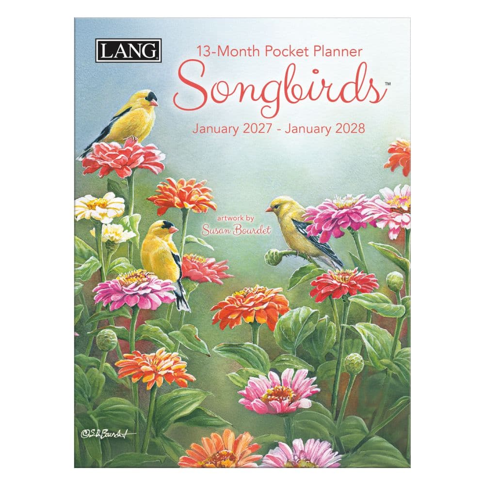 image Songbirds 2027 Monthly Pocket Planner by Susan Bourdet