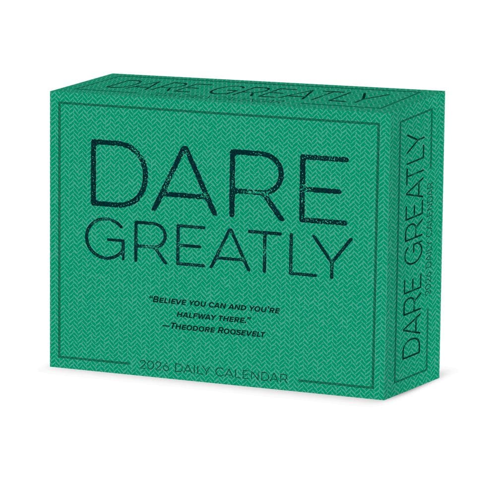 Dare Greatly 2026 Desk Calendar Main Image