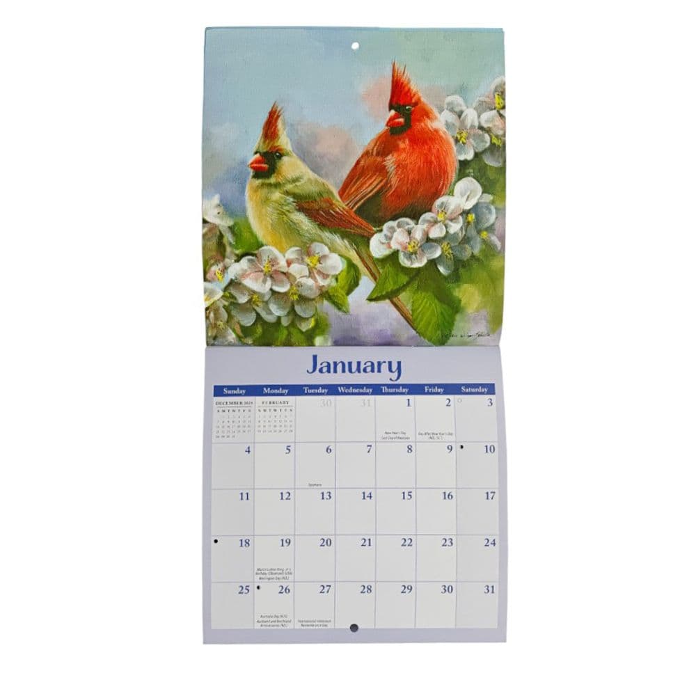 Songbirds 2026 Mini Wall Calendar by Victoria Schultz Third Alternate Image