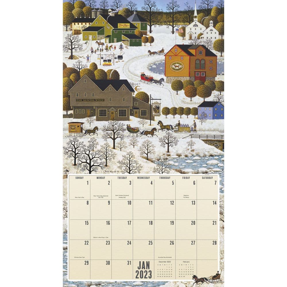 Charles Wysocki Calendar 2023 Customize and Print