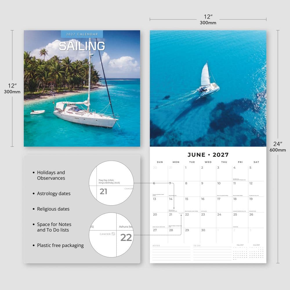 Sailing 2027 Wall Calendar Third Alternate Image