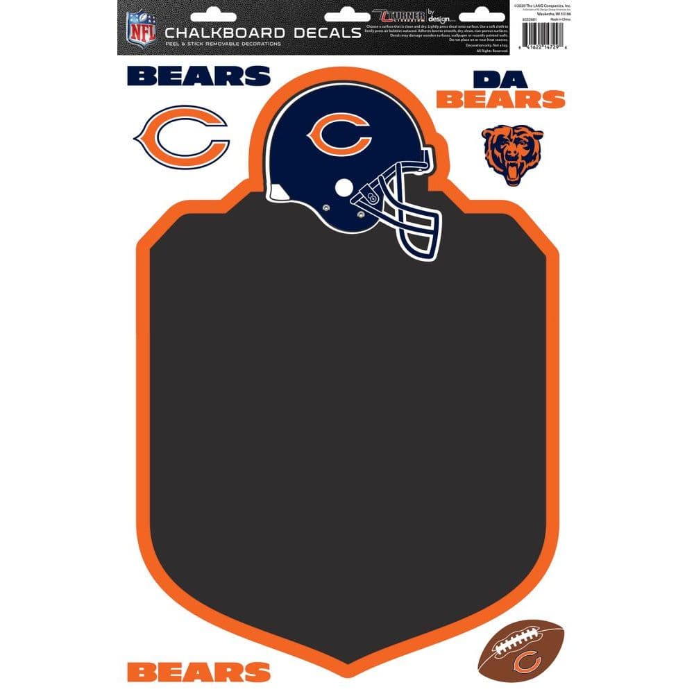 NFL Chicago Bears Chalkboard Decals Main Image