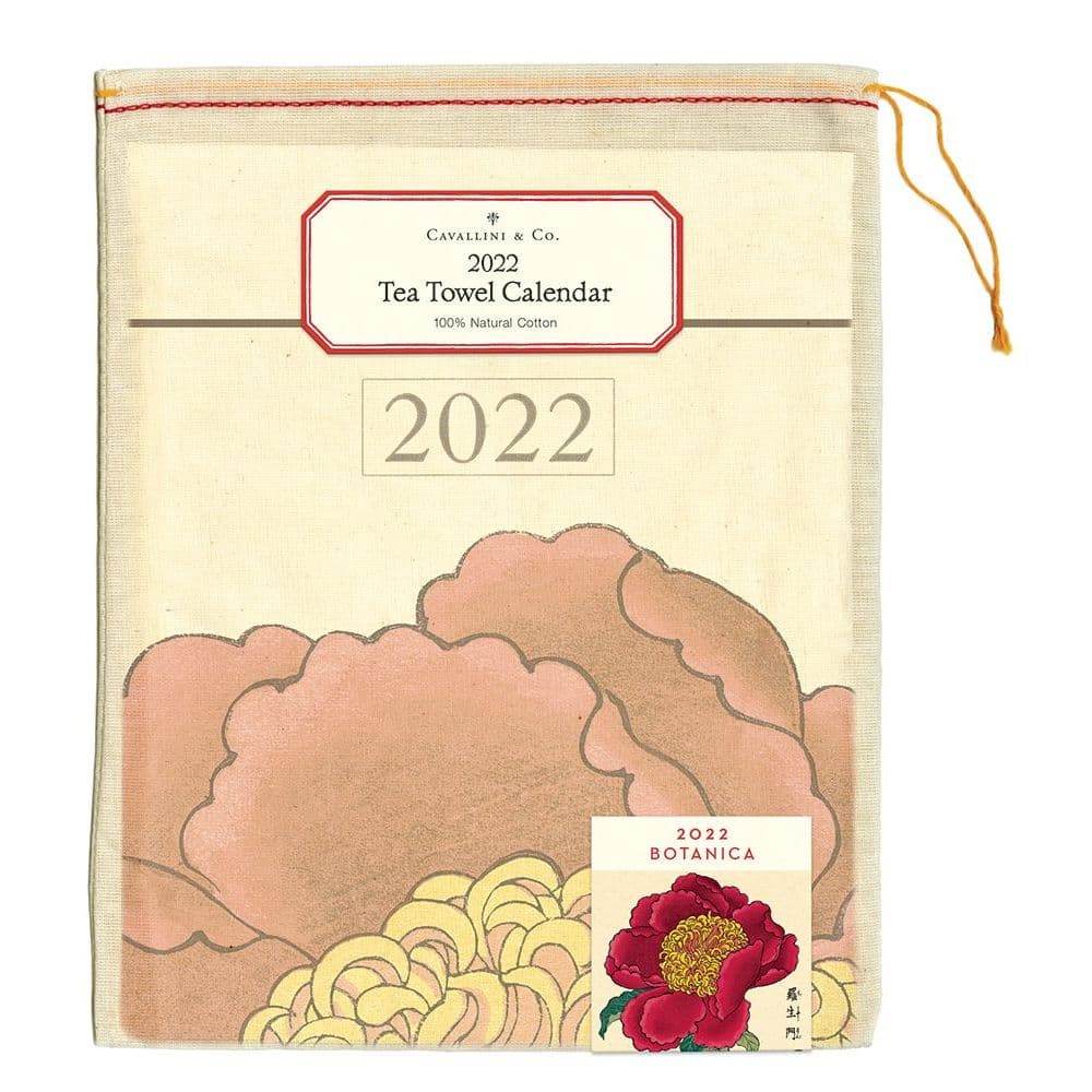 Tea Towel Calendar 2022 Herbarium 2022 Tea Towel - Calendars.com