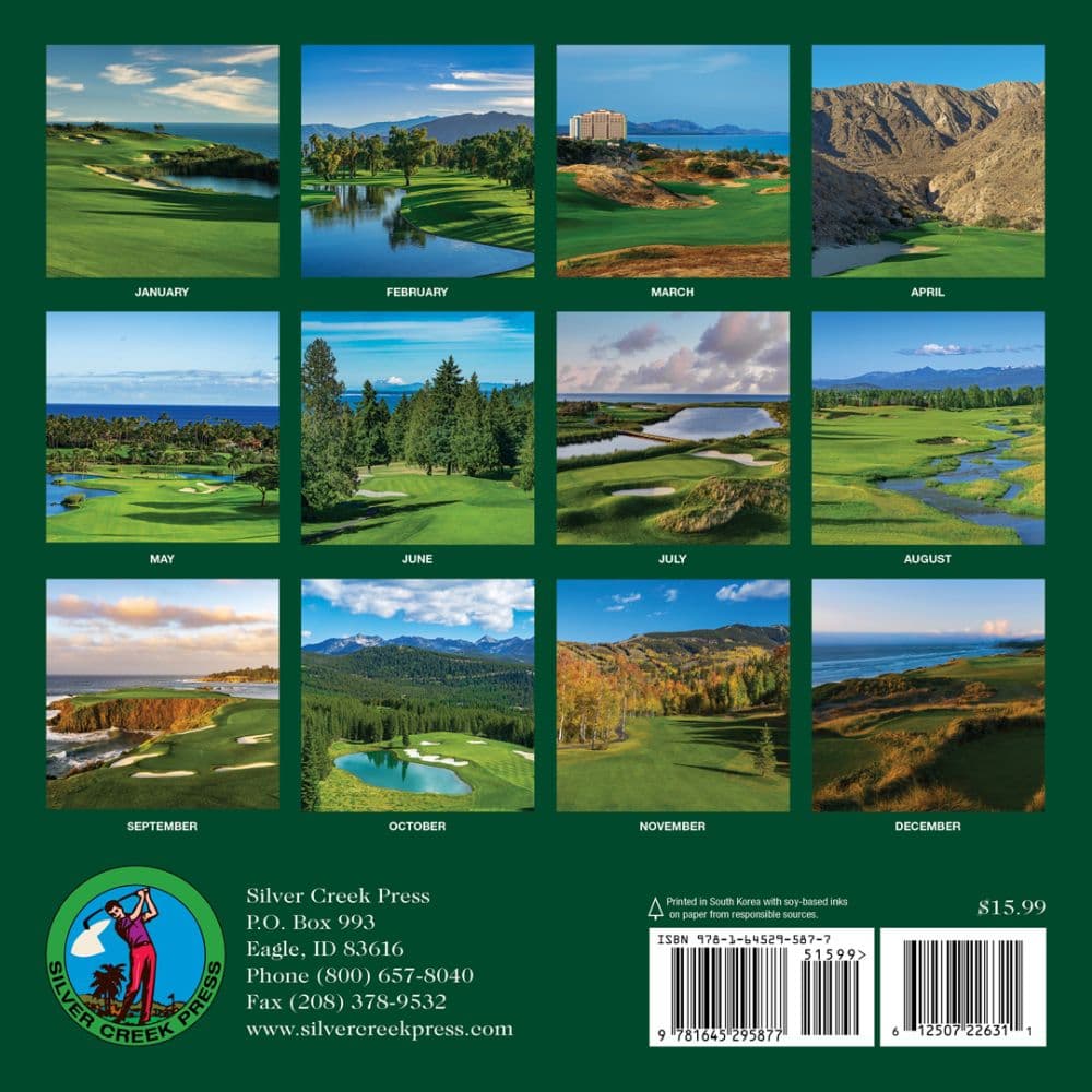 Year of Golf 2026 Wall Calendar First Alternate Image