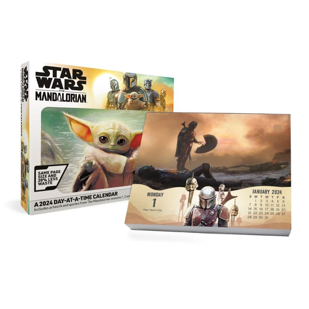 Mandalorian The Child SW 2024 Desk Calendar