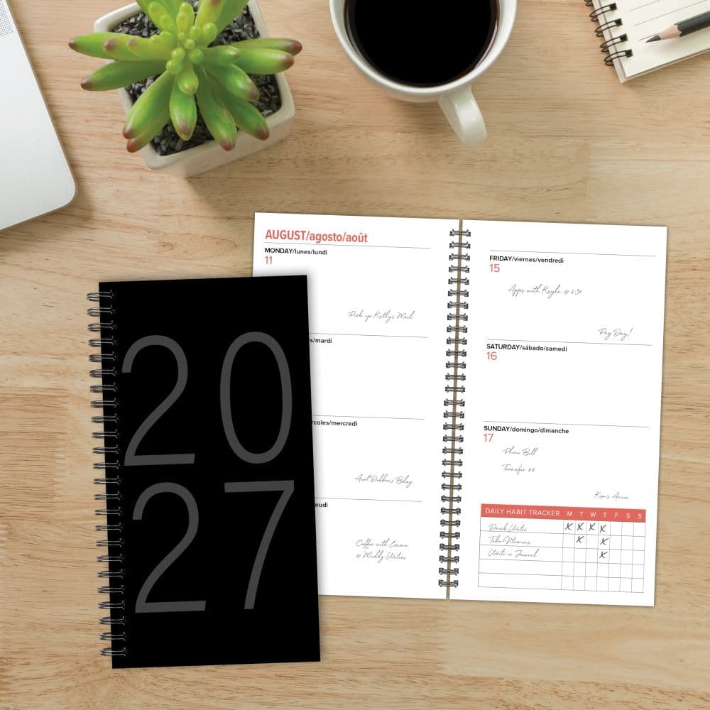 Black Spiral 2027 Weekly Planner Third Alternate Image