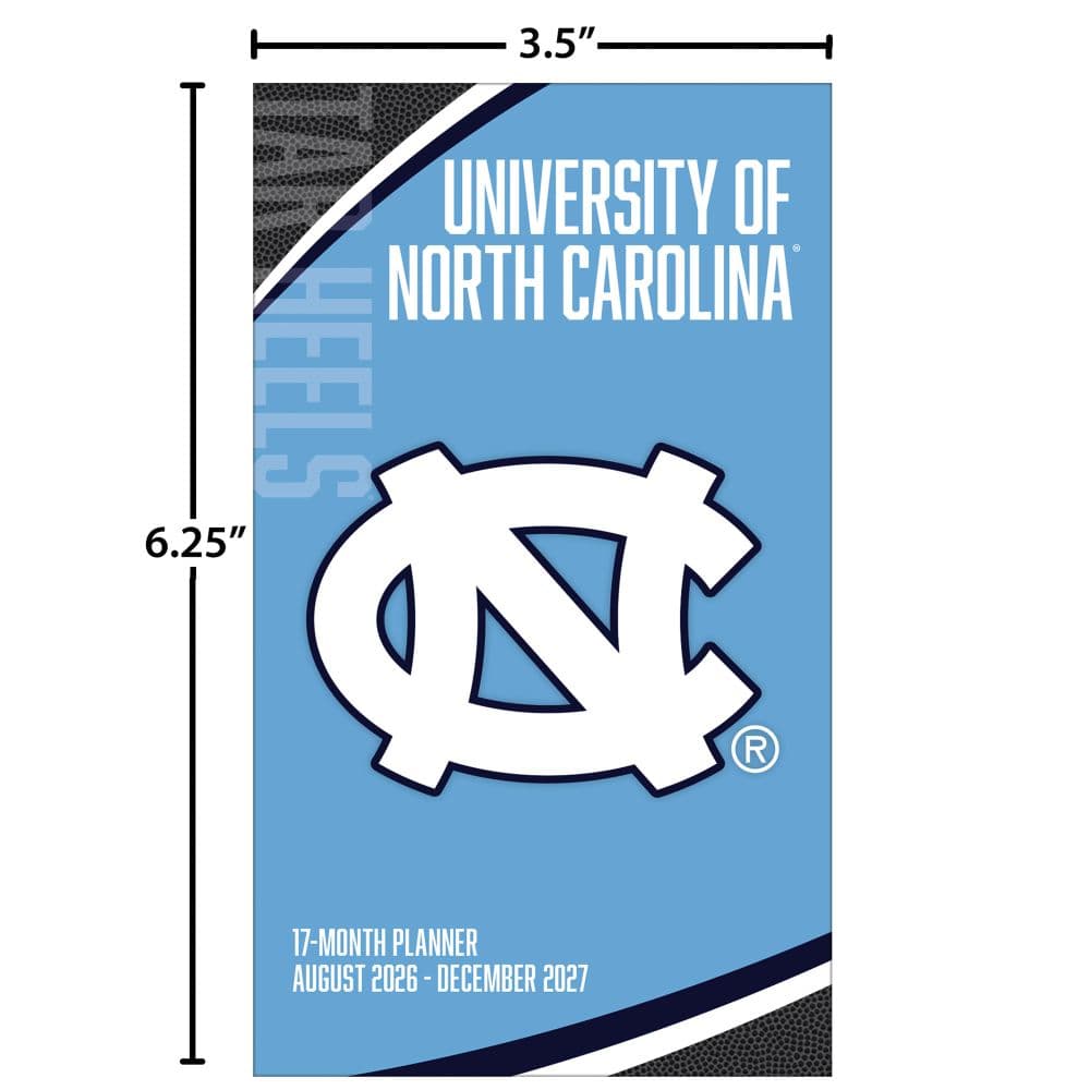 University of North Carolina Tar Heels 2027 17 Month Pocket Planner Sixth Alternate Image
