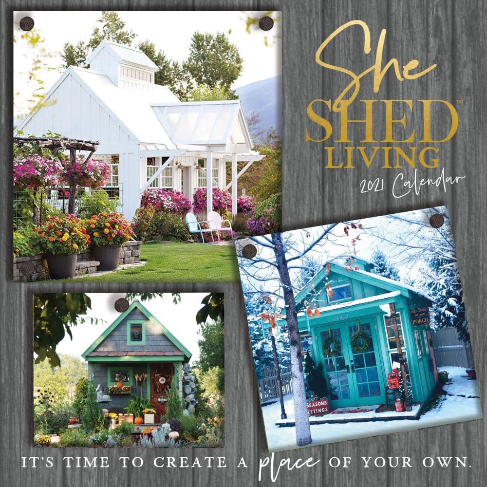 She Shed Living Wall Calendar