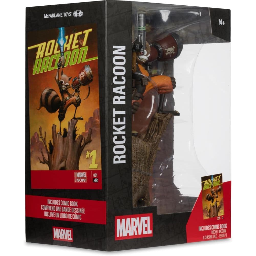 Marvel Collection 1:6 Rocket Raccoon A Chasing Tale Posed Figure Eighth Alternate Image