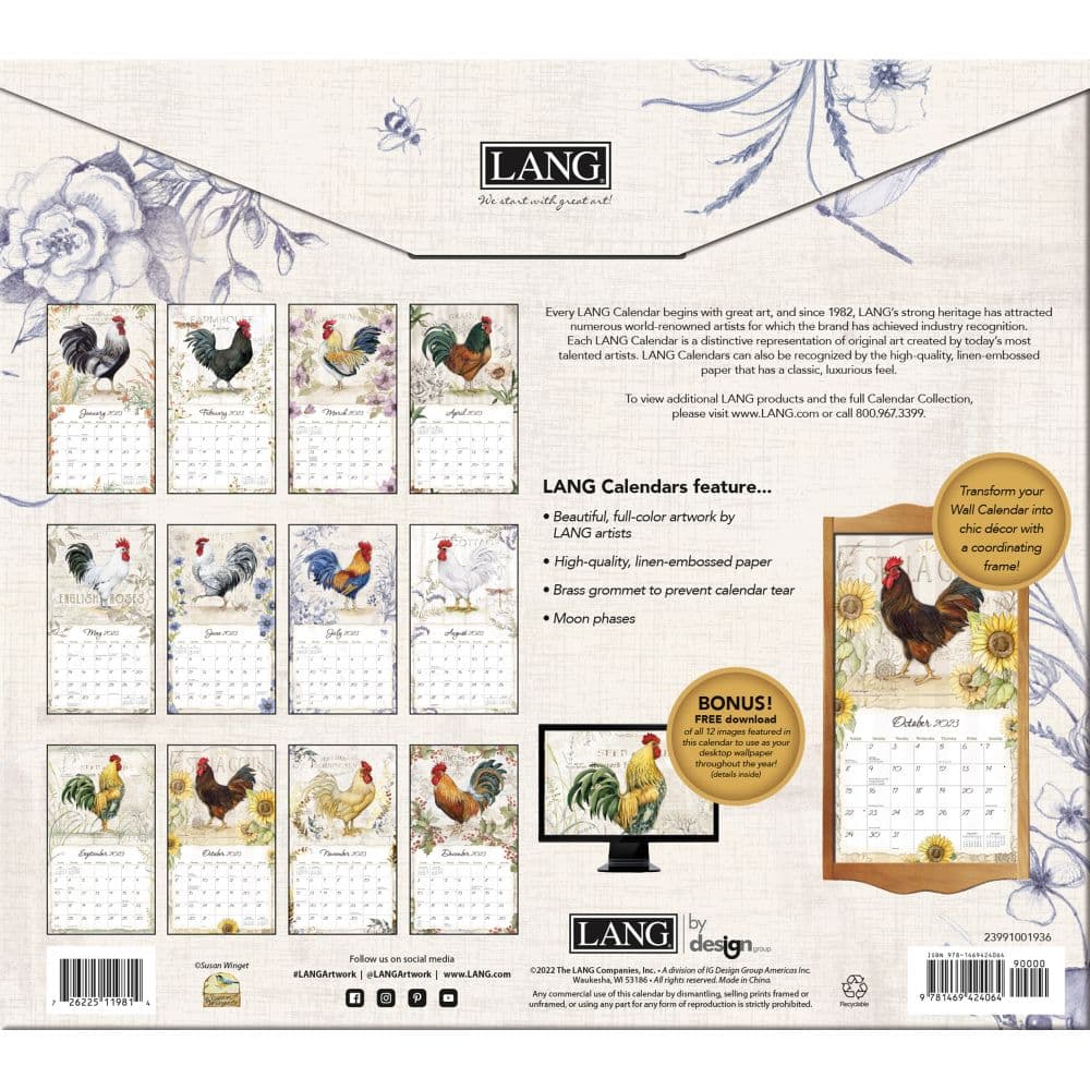 Proud Rooster 2024 Wall Calendar Calendars Com   C9619a91 607e 46b8 B7f7 56864ca718c9