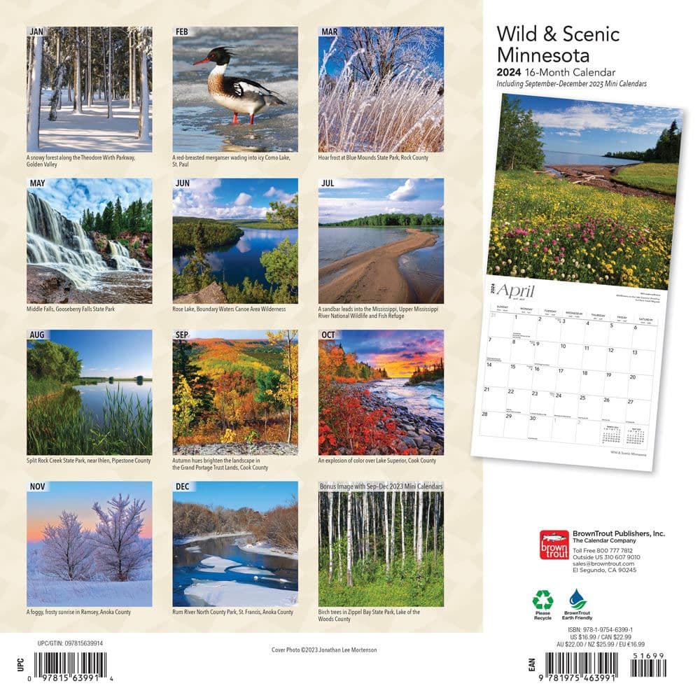 Minnesota Wild and Scenic 2024 Wall Calendar First Alternate Image width=&quot;1000&quot; height=&quot;1000&quot;