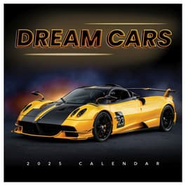 Dream Cars 2025 Wall Calendar
