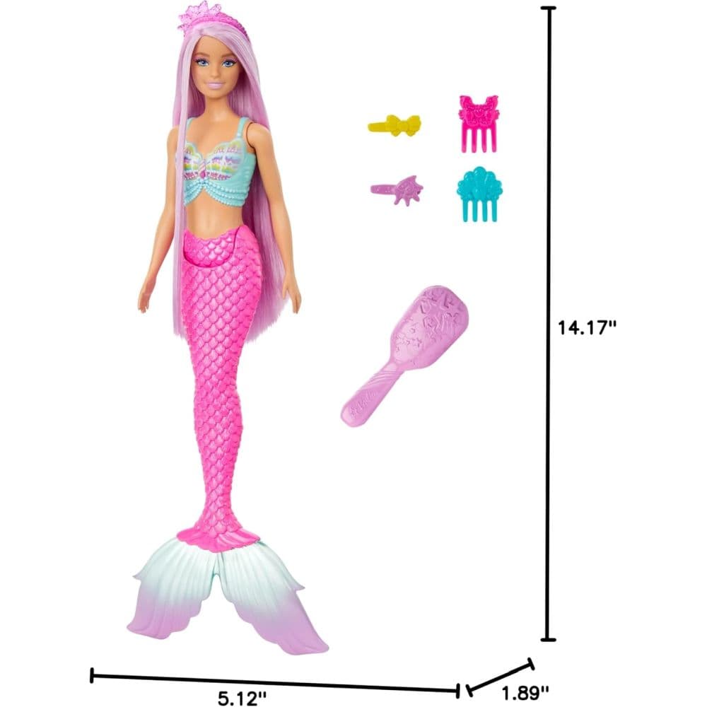 Barbie Mermaid Pink Fantasy Doll Third Alternate Image