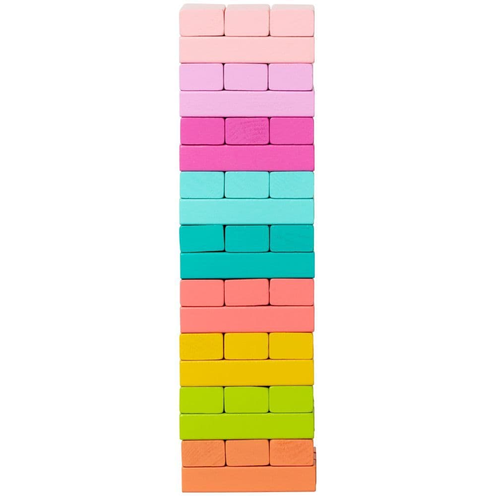 Rainbow Stacking Blocks Game Main Image
