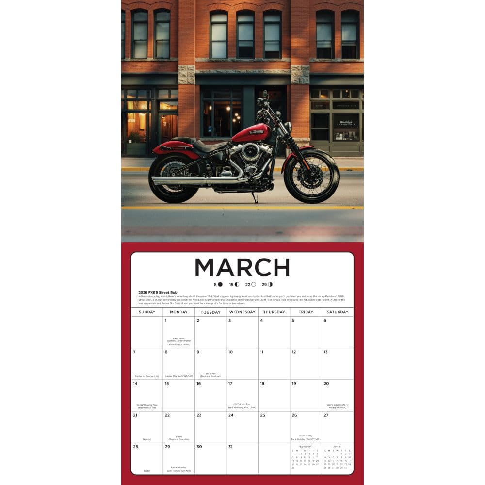 Harley Davidson 2027 Wall Calendar Third Alternate Image