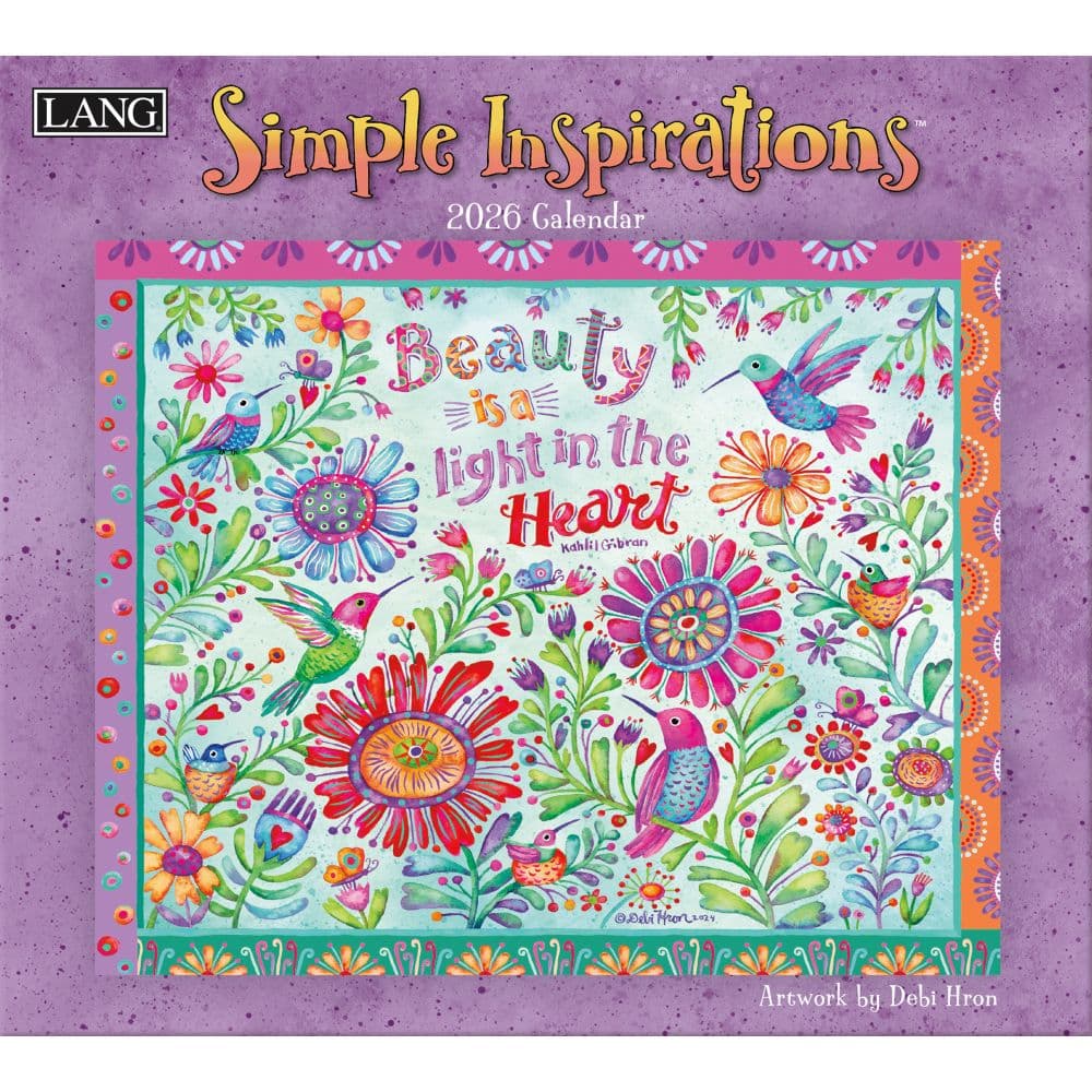 Simple Inspirations 2026 Wall Calendar by Debi Hron Main Image