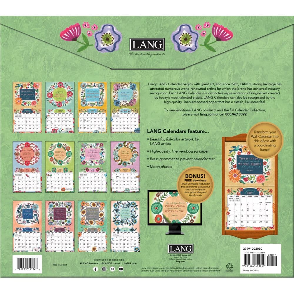 Forever Faithful 2027 Wall Calendar by Lori Siebert First Alternate Image