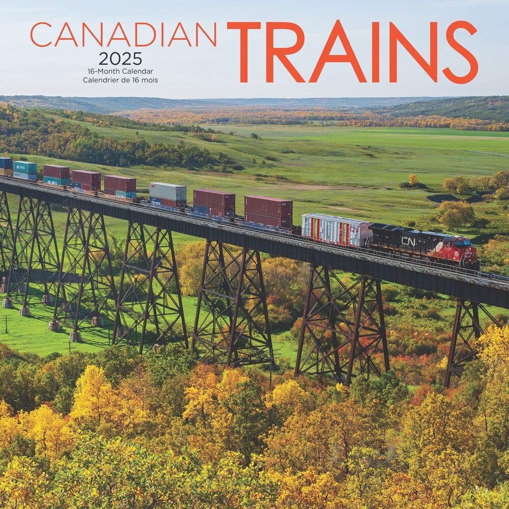 Trains Canadian 2025 Wall Calendar