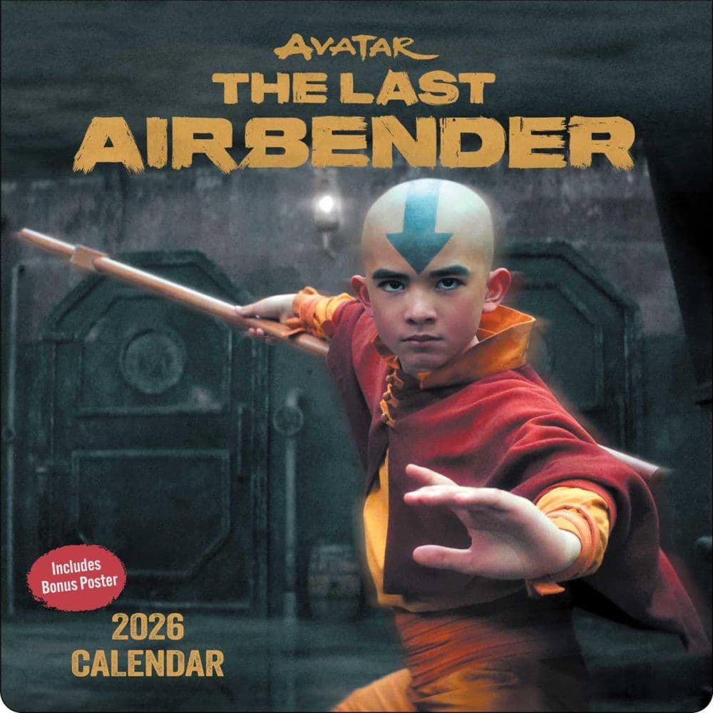 Avatar Last Airbender Collector&#39;s Edition 2026 Wall Calendar Main Product Image